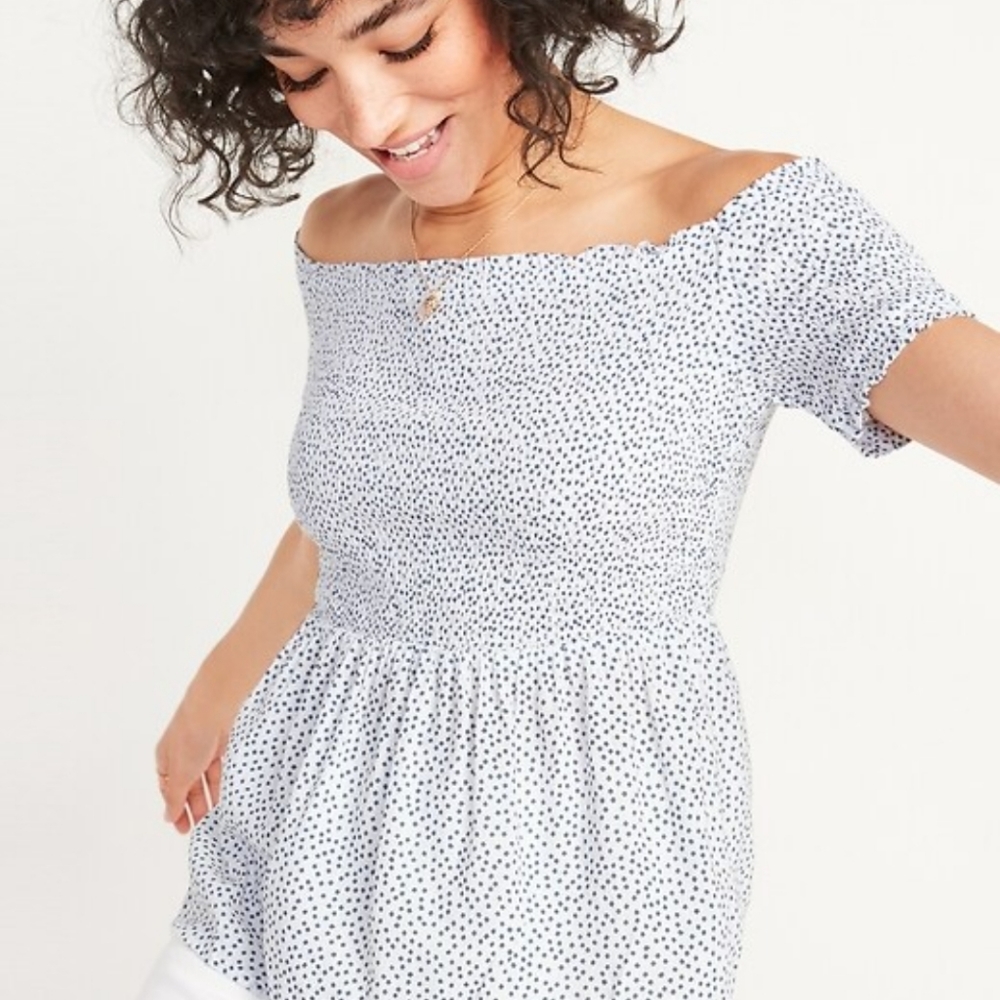 Old Navy Off Shoulder Floral Print Top